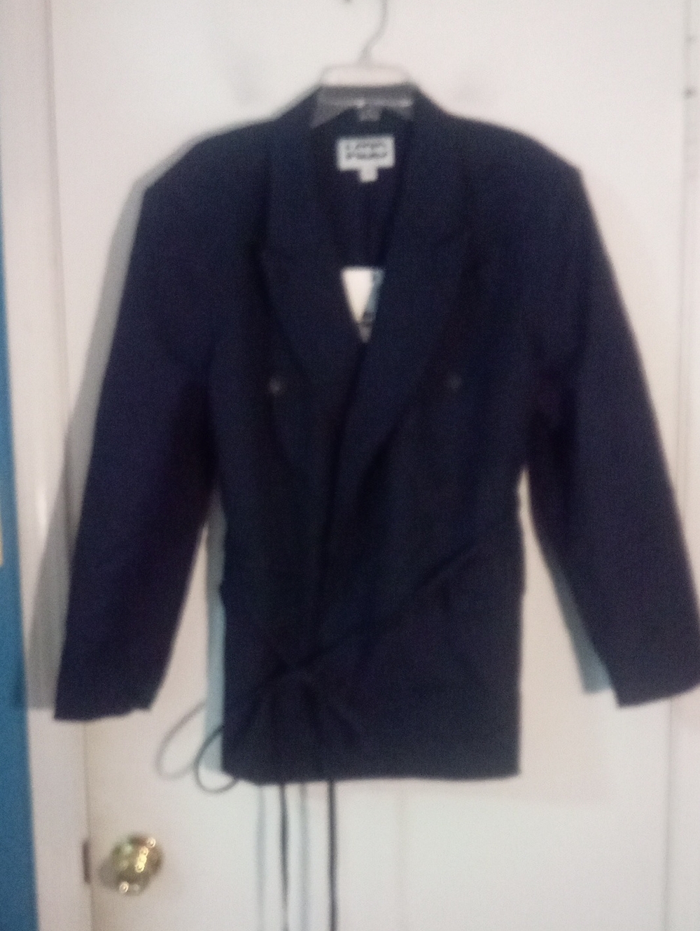 * KBB By Kahlana Navy Blue Lightweight Blazer Jacket 1X Plus NWT $70